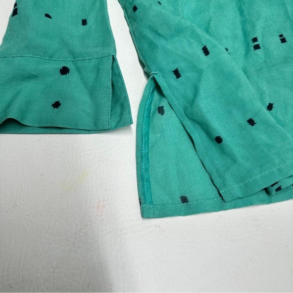 Fridaze linen Green Button-Up Women's Top size L - Picture 3 of 9